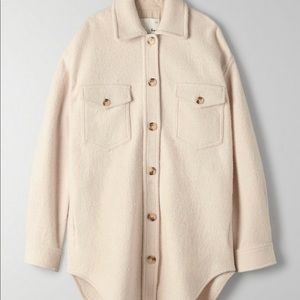 Aritzia Ganna Shirt Jacket - Bone